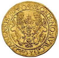 dukat 1586, Gdańsk, H-Cz. 770 (R1), Fr. 3, złoto