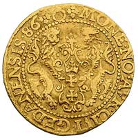 dukat 1586, Gdańsk, H-Cz. 770 (R1), Fr. 3, złoto