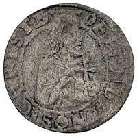 szeląg oblężniczy 1577, Gdańsk, moneta autorstwa K. Goebla, Kurp. 342 (R3), Gum. 774, T. 3, rzadki