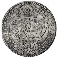 szóstak 1596, Malbork, Kurp. 1430 (R1), Gum. 1151, moneta z końcówki blachy