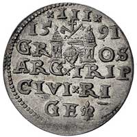 trojak 1591, Ryga, Kurp. 2502 (R), Gum. 1450