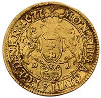 dukat 1677, Gdańsk, H-Cz. 2437 (R2), Fr. 36, złoto, 3.44 g