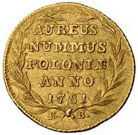 dukat 1781, Warszawa, Plage 441, Fr. 104, złoto 3.50 g