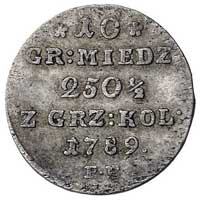 10 groszy miedzianych 1789, Warszawa, Plage 234,