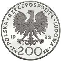 200 złotych 1982, Szwajcaria, Jan Paweł II, Parchimowicz 316 b, wybito 3650 sztuk