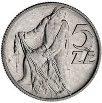 5 złotych 1959, pod lewym ramieniem Rybaka tzw. 