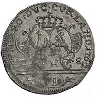 szóstak 1762, Mitawa, Kruggel 5.3.1.3., Neumann 321, bardzo rzadka i pięknie zachowana moneta