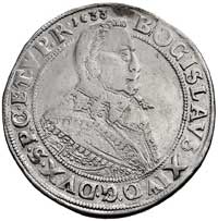 talar 1633, moneta z tytułem biskupa kamieńskiego, Hildisch 302, Dav. 7282, rysy w tle, ślad po za..