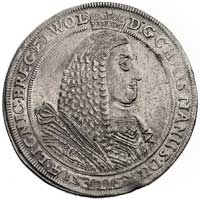 Krystian Wołowski 1654-1672, talar 1661, Brzeg, F.u.S. 1903, Dav. 7740, drobne uszkodzenia w tle, ..
