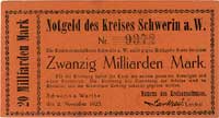 Skwierzyna- powiat, 20 miliardów marek, 2.11.1923, Keller 5111.a