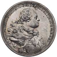 śmierć Augusta III- medal autorstwa F. A. Schegi wybity w Monachium w 1763 r. na zlecenie syna kró..