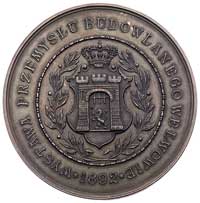Wystawa Przemysłu Budowlanego we Lwowie 1892 r.- medal autorstwa A. Schindlera, Aw: Kobieta z narz..