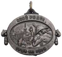 122 rocznica rzezi Pragi 1916 r,- owalny jednostronny medalik z zawieszką sygnowany W.W.: Żołnierz..