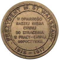 książę Zdzisław Lubomirski- medal, autorstwa Cz. Makowskiego 1917 r., Aw: Popiersie w lewo i napis..