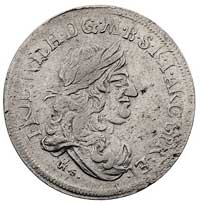 Fryderyk Wilhelm 1640- 1688, 1/3 talara 1674, Królewiec, Neumann 11.63c, (odmiana H.S. przy popier..
