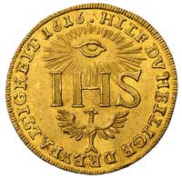 Zofia 1582-1622, dukat 1616, Drezno, Fr. 2642, Krause 126, złoto 3.47 g