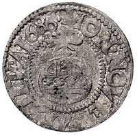 czech (grosz) sewski 1686, Riabcewicz tablica 9 nr 2, 1.07 g, bardzo rzadka moneta