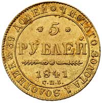 5 rubli 1841, Petersburg, Bitkin 18, Fr. 155, złoto 6.48 g