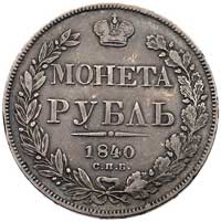 rubel 1840, Petersburg, święty Jerzy w płaszczu, Bitkin 129, Uzd. 1591