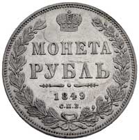 rubel 1849, Petersburg, Bitkin 152, Uzd. 1668