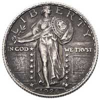 ćwierć dolara 1925, Filadelfia, patyna