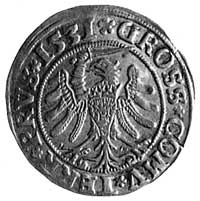 grosz 1531, Toruń, Aw: Popiersie i napis, Rw: Or