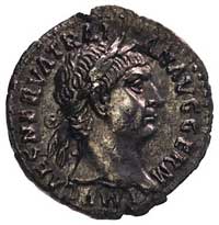Trajan 98-117, denar, Aw: Popiersie w prawo i na