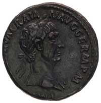 Trajan 98-117, as, Aw: Popiersie w prawo i napis