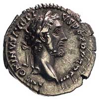 Antonin Pius 138-161, denar, Aw: Popiersie w wie