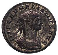 Aurelian 270-275, antoninian, Aw: Popiersie w ko