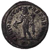 Konstancjusz I Chlorus 305-306, duży folis- Kartagina, Aw: Głowa w wieńcu w prawo i napis w otoku ..