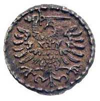 denar 1583, Gdańsk, Kurp. 369 (R2), Gum. 786, T. 3, ciemna patyna