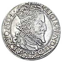 szóstak 1599, Malbork, odmiana z dużą głową króla, Kurp. 1435 (R4), Gum. 1153, rzadki
