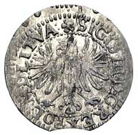 grosz 1611, Wilno, na rewersie napis LITVIE, Kurp. 2076 (R), Gum. 1319, moneta z końca blachy