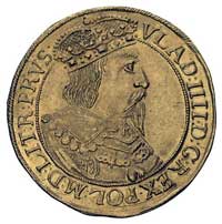 dukat 1636, Gdańsk, H-Cz. 1771 (R4), Fr. 15, T. 25, złoto 3.50 g, minimalnie gięty, ładny egzempla..