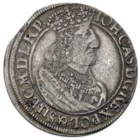 ort 1657, Gdańsk, Kurp. 853 (R), Gum. 1911, moneta z końca blachy, ładna stara patyna