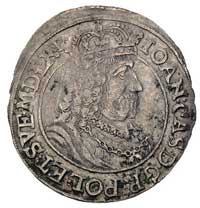 ort 1659, Toruń, Kurp. 1001 (R1), Gum. 1945, drobna wada tłoczenia, na obu stronach monety resztki..
