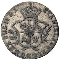 2 grosze srebrne (półzłotek) 1773, Warszawa, przebitka daty 1772 na 1773, Plage 258