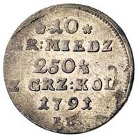 10 groszy miedzianych 1791, Warszawa, Plage 236,