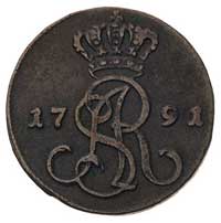 grosz 1791, Warszawa, litery E B, Plage 133