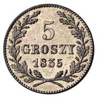 5 groszy 1831, Wiedeń, Plage 296, gabinetowy sta