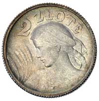 2 złote 1924, Paryż, pochodnia po dacie, Parchimowicz 109 a, przepięknie zachowana moneta ze starą..
