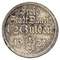 1/2 guldena 1923, Utrecht, Koga, Parchimowicz 59 a, minimalne uderzenie na rancie