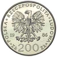 200 złotych 1986, Szwajcaria, Jan Paweł II, Parchimowicz 316 e, rzadkie