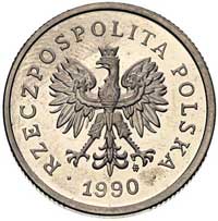 1 złoty 1990, PRÓBA, Parchimowicz P-707, nikiel