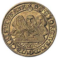 dukat 1654, Brzeg, F.u.S. 1735, Fr. 3200, złoto, 3.43 g, rzadszy typ monety