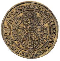 dukat 1659, Brzeg, F.u.S. 1776, Fr. 3200, złoto, 3.48 g, patyna