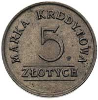Sieradz, 5 złotych Spółdzielni 31 p. strzelcow kaniowskich, Bart. 26 (R7a), miedzionikiel, połysko..