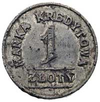 Lida, 1 złoty Kasyna podoficerskiego 76 p.p., Bart. 81 (R8b), aluminium, rzadkie