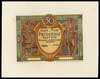 50 złotych 28.08.1925, próba kolorystyki strony głównej banknotu z pracowni E. Gaspé w Paryżu, pap..